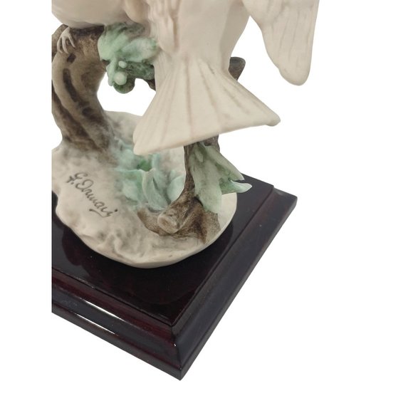 Giuseppe Armani Figurine Two Doves On A Branch Signed Vintage Sculpture Italy - Picture 11 of 15